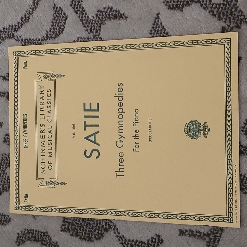 *Free* with purchase - Satie 'Three Gymnopedies' for the piano